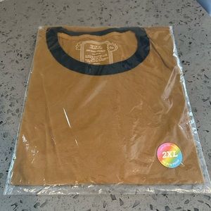 Big Bud Press Unisex Ringer Tee in Spicy Mustard Size XXL